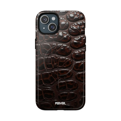 Leather | MagSafe Phone Case PEBVER. iPhone 15 Plus Glossy