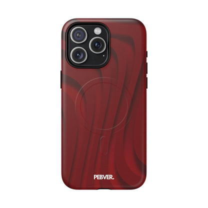 Slowed Red | MagSafe Phone Case PEBVER. iPhone 15 Pro Max Matte