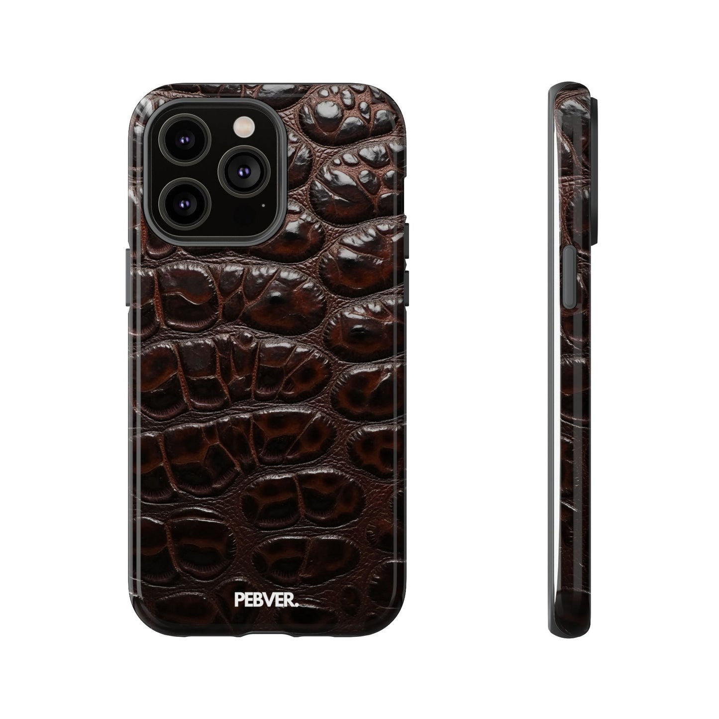 Brown Leather | Phone Case iPhone 14 Pro Max Glossy