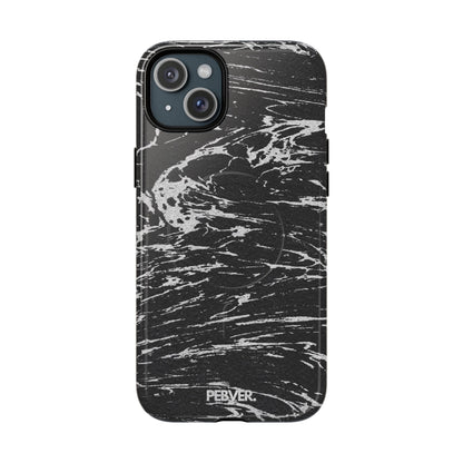 Graphite MagSafe Case Phone Case PEBVER. iPhone 15 Plus Glossy