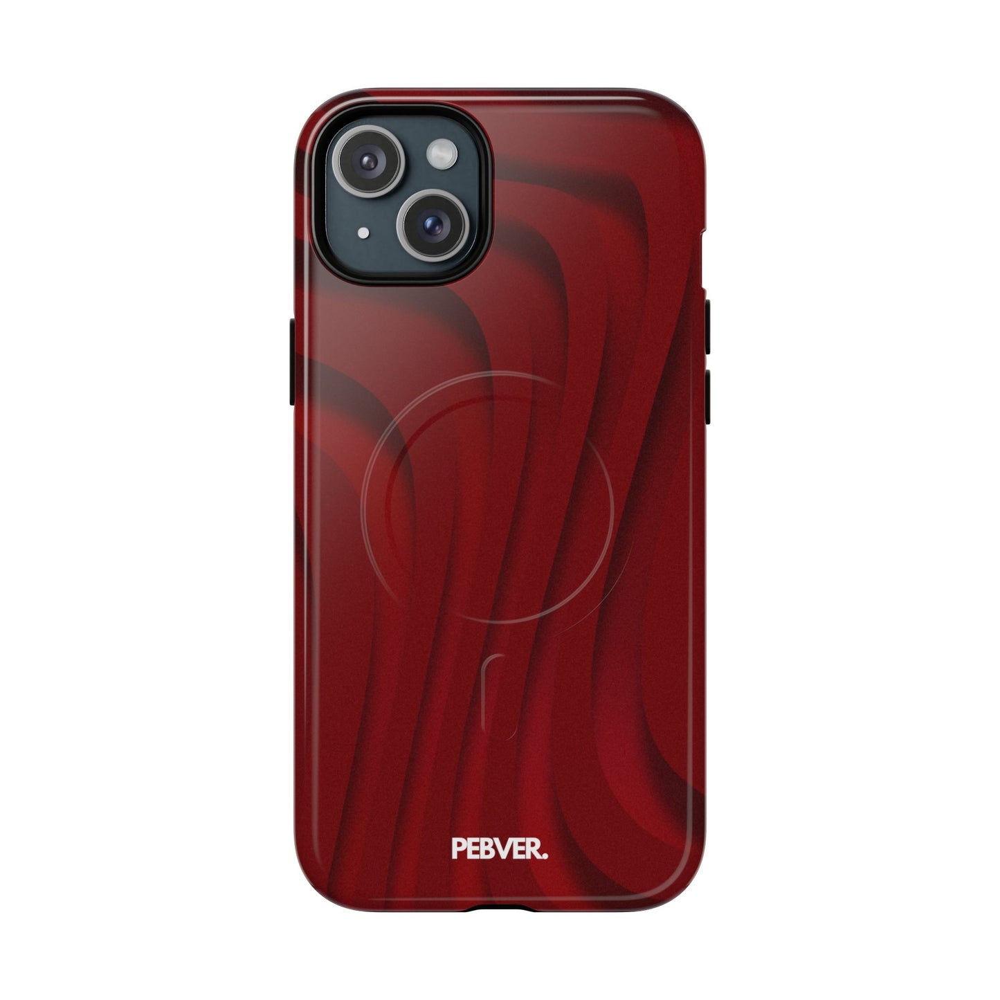 Slowed Red | MagSafe Phone Case PEBVER. iPhone 15 Plus Glossy