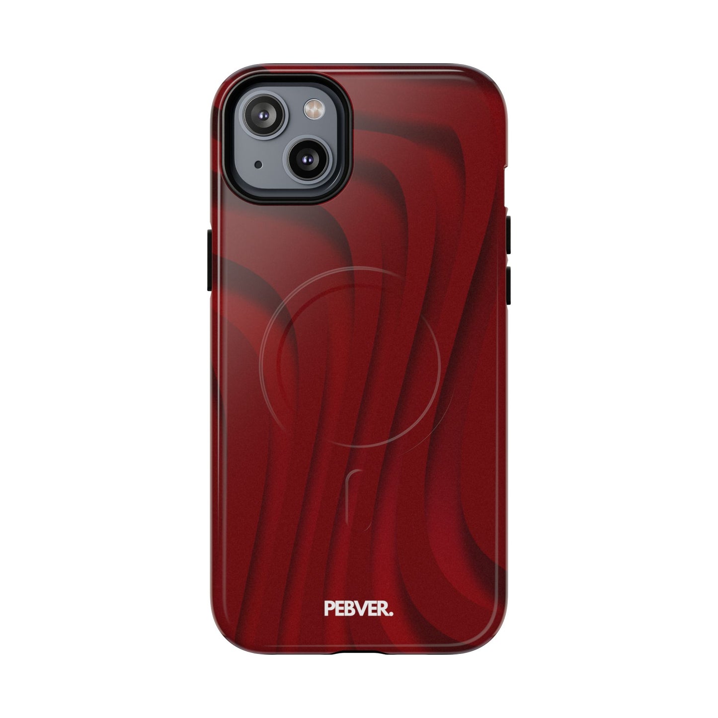 Slowed Red | MagSafe Phone Case PEBVER. iPhone 14 Plus Glossy
