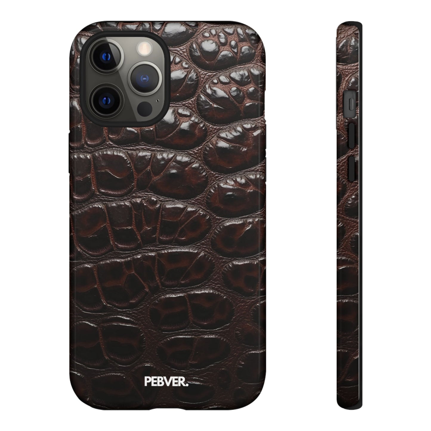 Brown Leather | Phone Case iPhone 12 Pro Max Glossy
