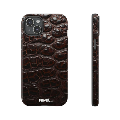 Brown Leather | Phone Case iPhone 15 Plus Glossy