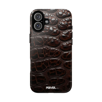 Brown Leather | Phone Case iPhone 16 Plus Glossy