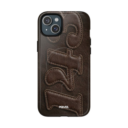 "Stitched" Magsafe Case Phone Case PEBVER. iPhone 15 Plus Glossy