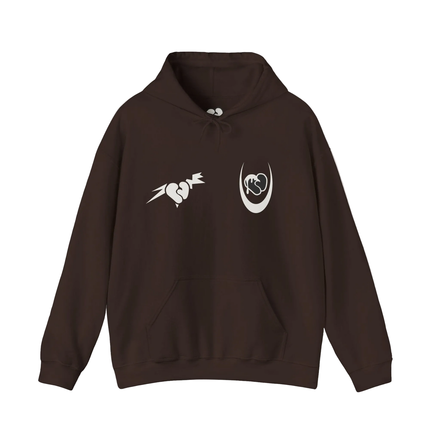 Fake Love | Hoodie Hoodie PEBVER. Dark Chocolate XL