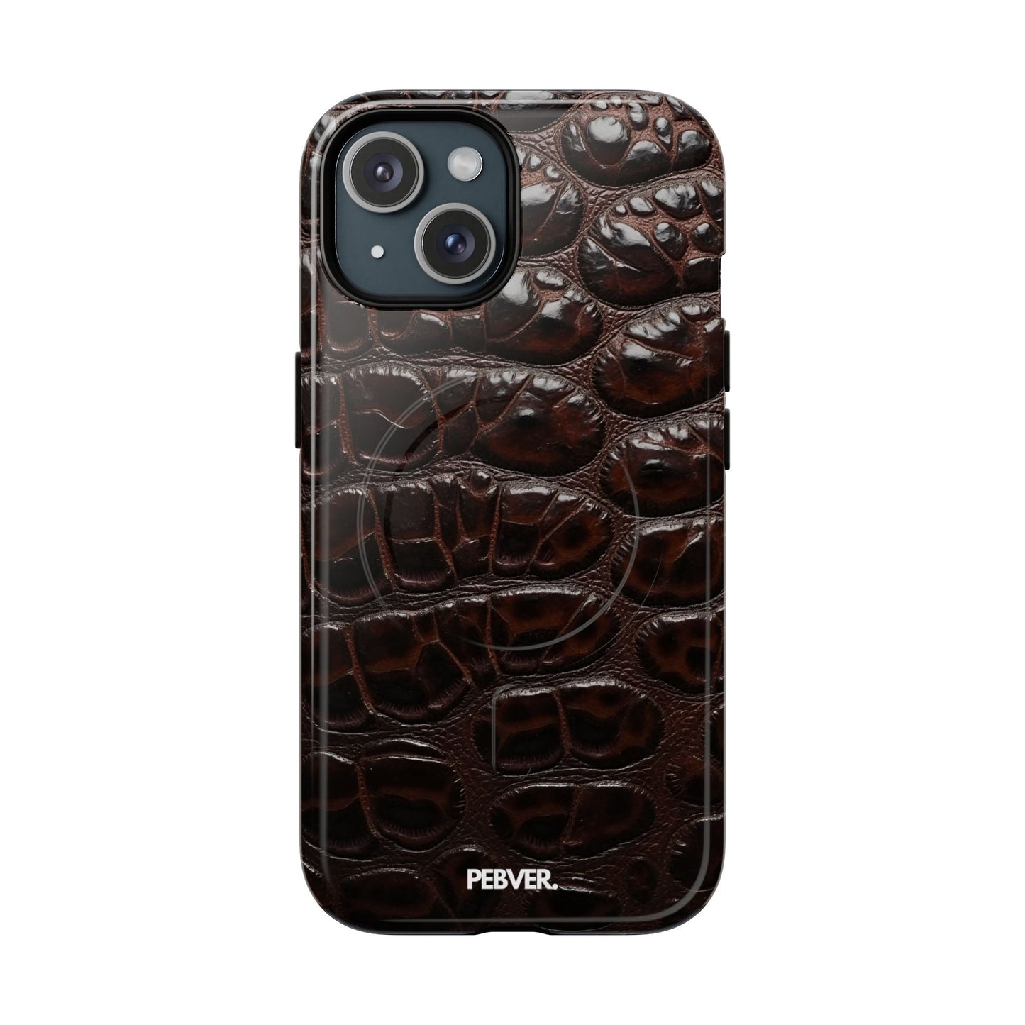 Leather | MagSafe Phone Case PEBVER. iPhone 15 Glossy