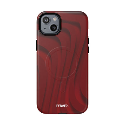 Slowed Red | MagSafe Phone Case PEBVER. iPhone 14 Plus Matte