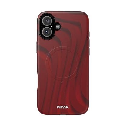 Slowed Red | MagSafe Phone Case PEBVER. iPhone 16 Plus Matte