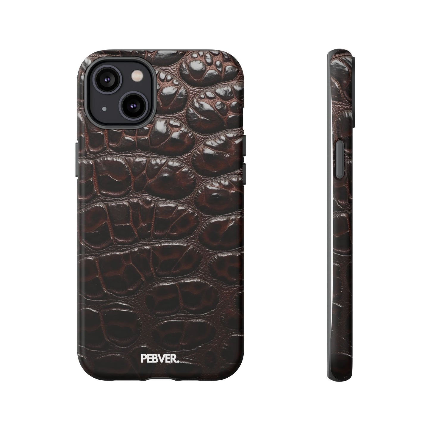 Brown Leather | Phone Case iPhone 14 Plus Matte