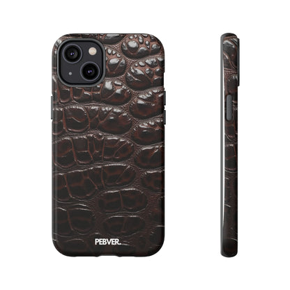 Brown Leather | Phone Case iPhone 14 Plus Matte