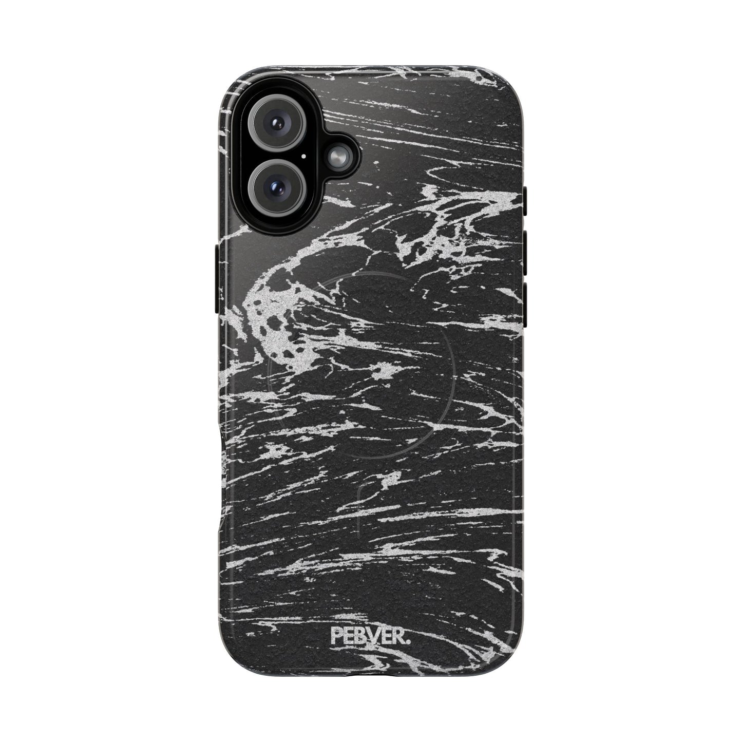 Graphite MagSafe Case Phone Case PEBVER. iPhone 16 Plus Glossy