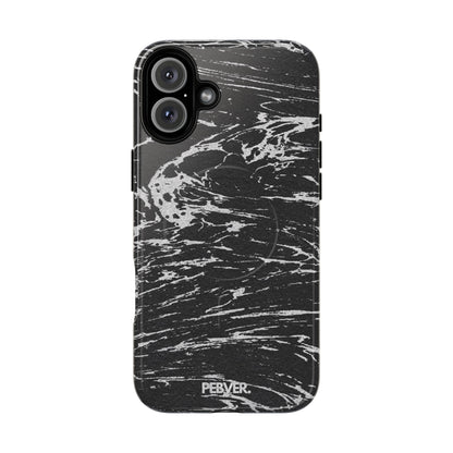 Graphite MagSafe Case Phone Case PEBVER. iPhone 16 Plus Glossy