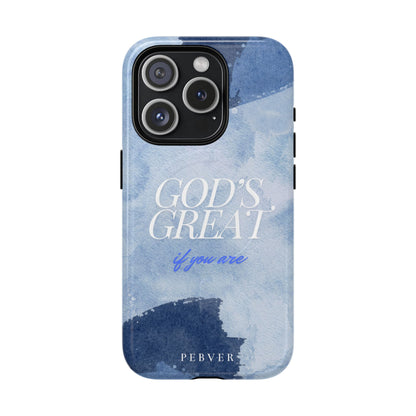 God's Great | MagSafe Phone Case PEBVER. iPhone 15 Pro Glossy