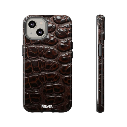 Brown Leather | Phone Case iPhone 14 Glossy