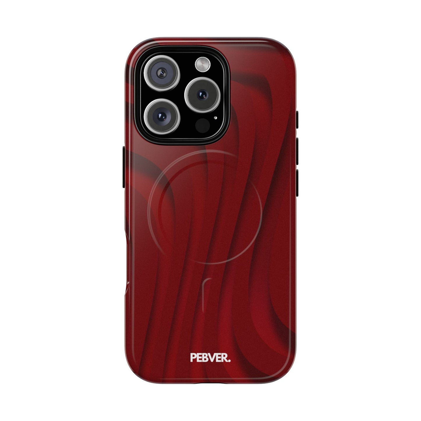 Slowed Red | MagSafe Phone Case PEBVER. iPhone 16 Pro Glossy
