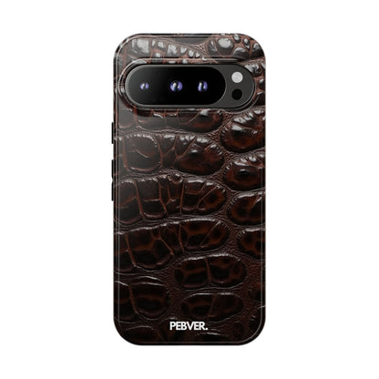 Brown Leather | Phone Case Google Pixel 9 Pro Glossy