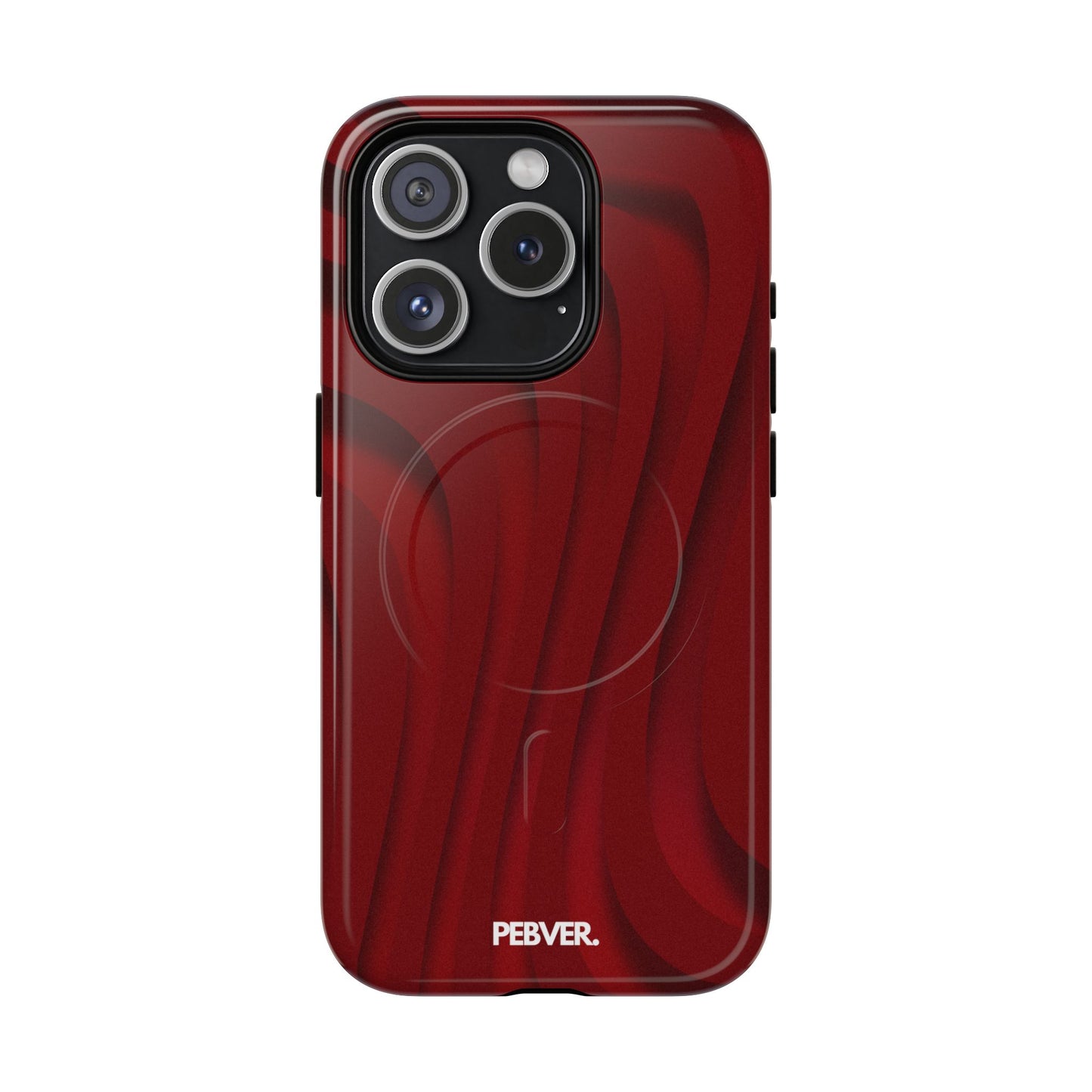 Slowed Red | MagSafe Phone Case PEBVER. iPhone 15 Pro Glossy
