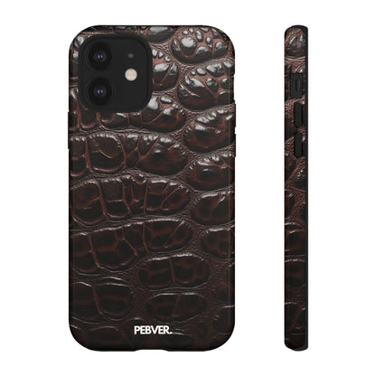 Brown Leather | Phone Case Phone Case PEBVER. iPhone 12 Glossy