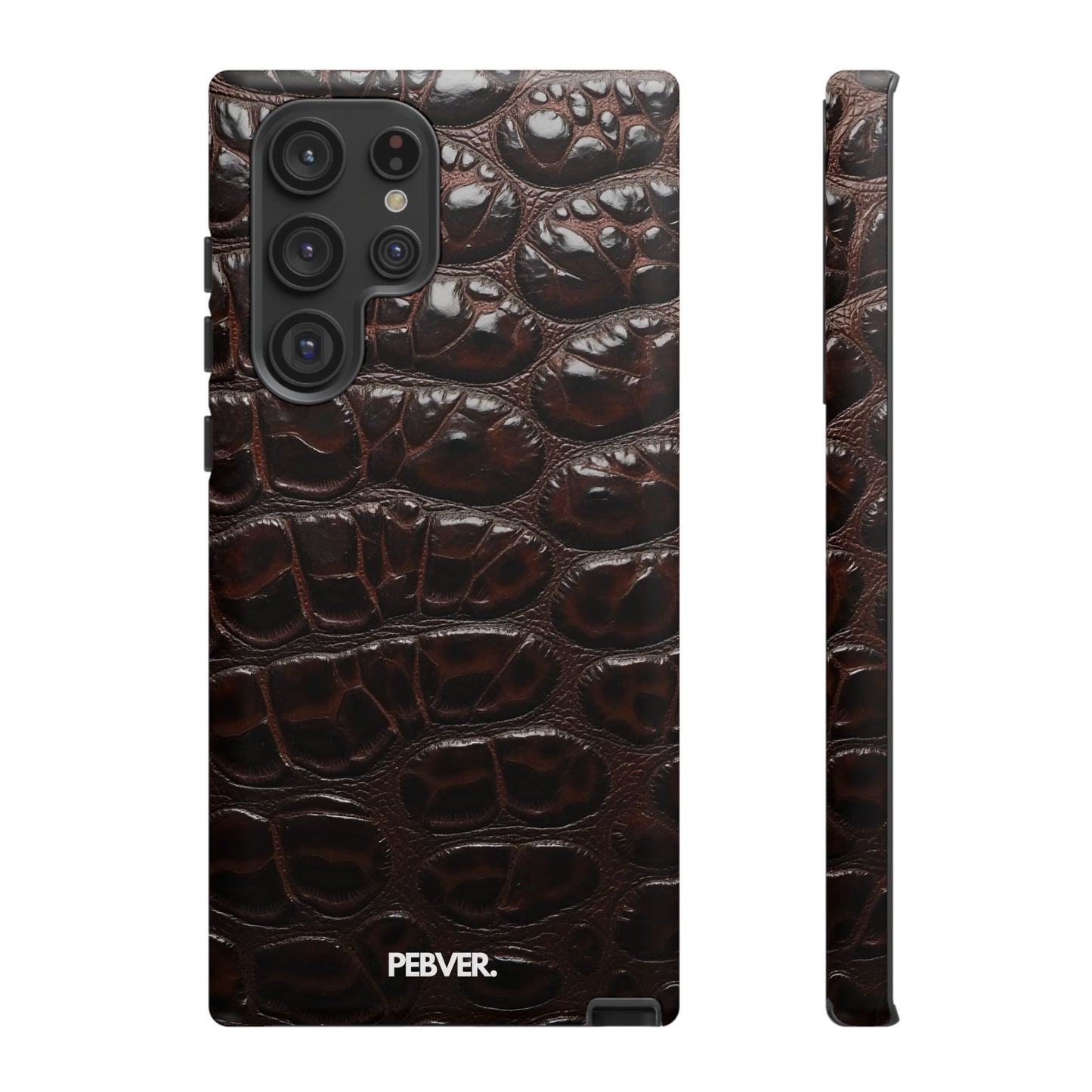 Brown Leather | Phone Case Samsung Galaxy S22 Ultra Matte