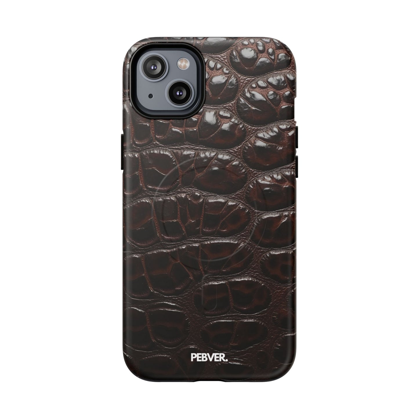 Leather | MagSafe Phone Case PEBVER. iPhone 14 Plus Matte