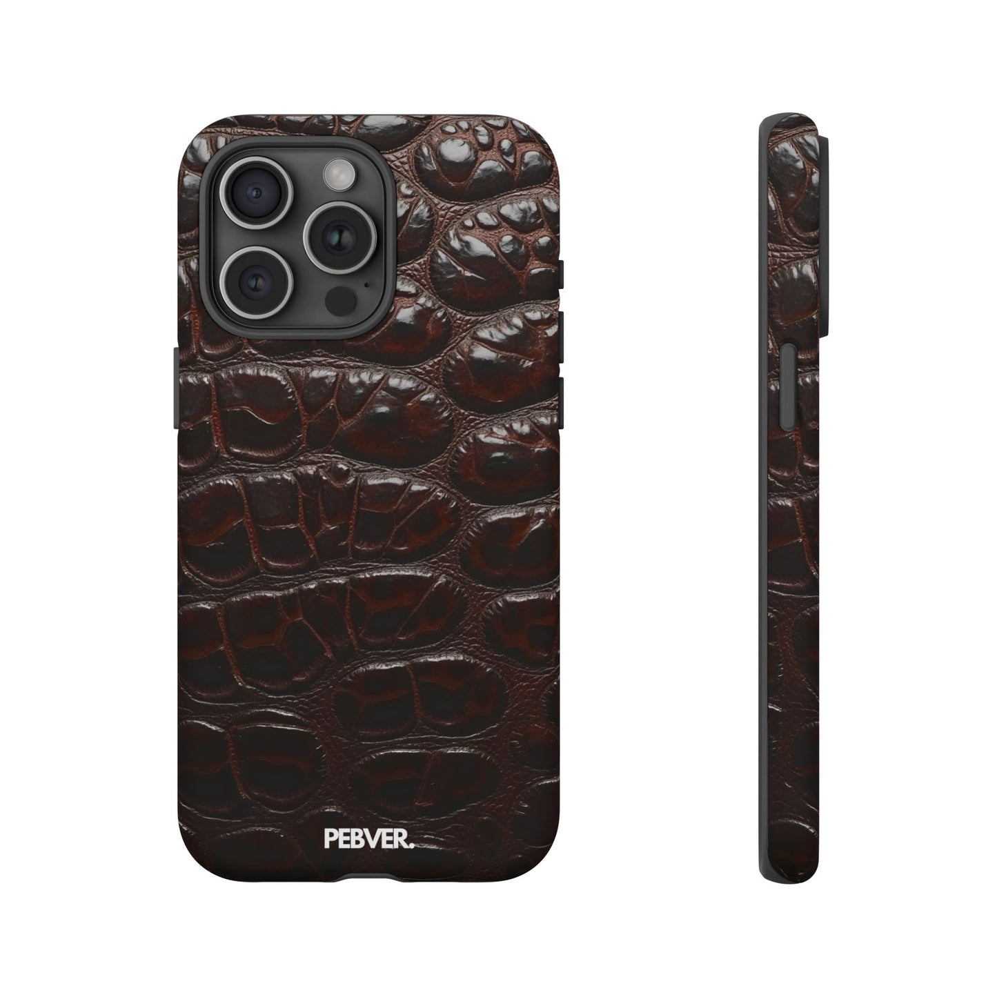Brown Leather | Phone Case iPhone 15 Pro Max Matte