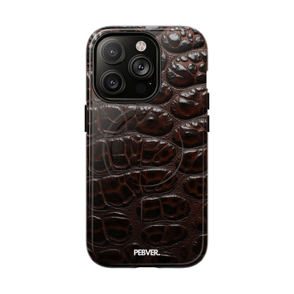 Leather | MagSafe Phone Case PEBVER. iPhone 14 Pro Glossy