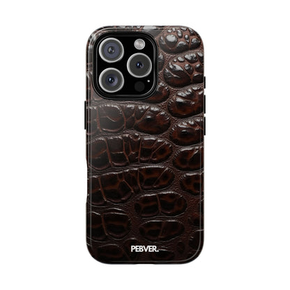 Brown Leather | Phone Case iPhone 16 Pro Glossy