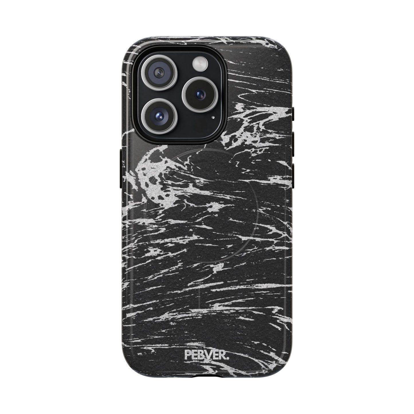 Graphite MagSafe Case Phone Case PEBVER. iPhone 15 Pro Glossy