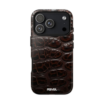 Brown Leather | Phone Case iPhone 17 Pro Glossy