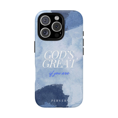 God's Great | MagSafe Phone Case PEBVER. iPhone 16 Pro Matte