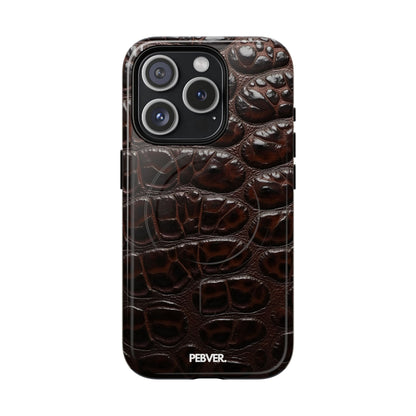 Leather | MagSafe Phone Case PEBVER. iPhone 15 Pro Glossy