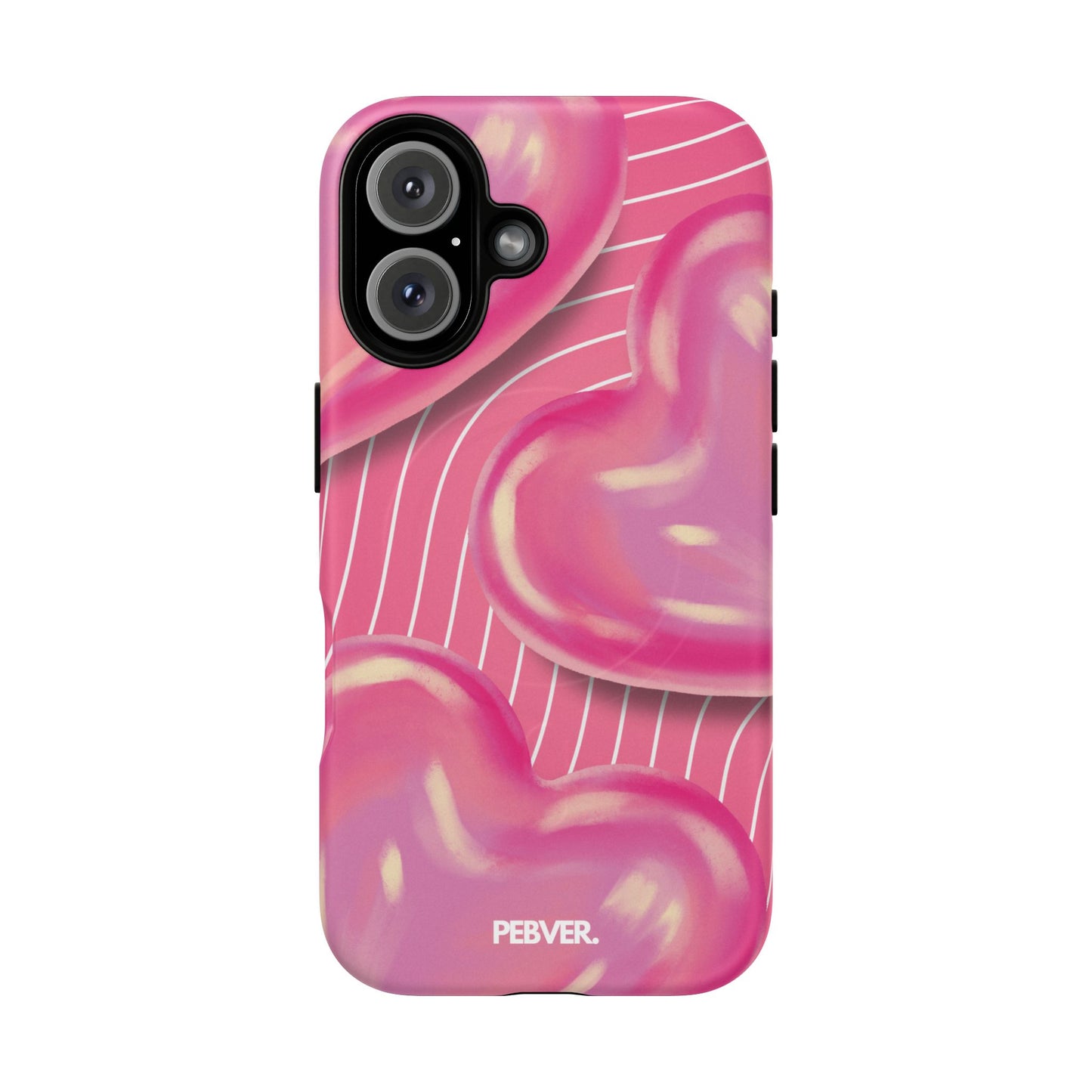 Hearts | MagSafe Phone Case PEBVER. iPhone 16 Matte