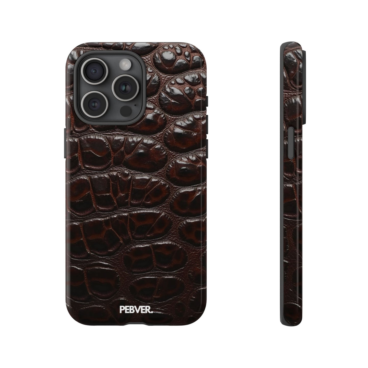 Brown Leather | Phone Case iPhone 15 Pro Max Glossy