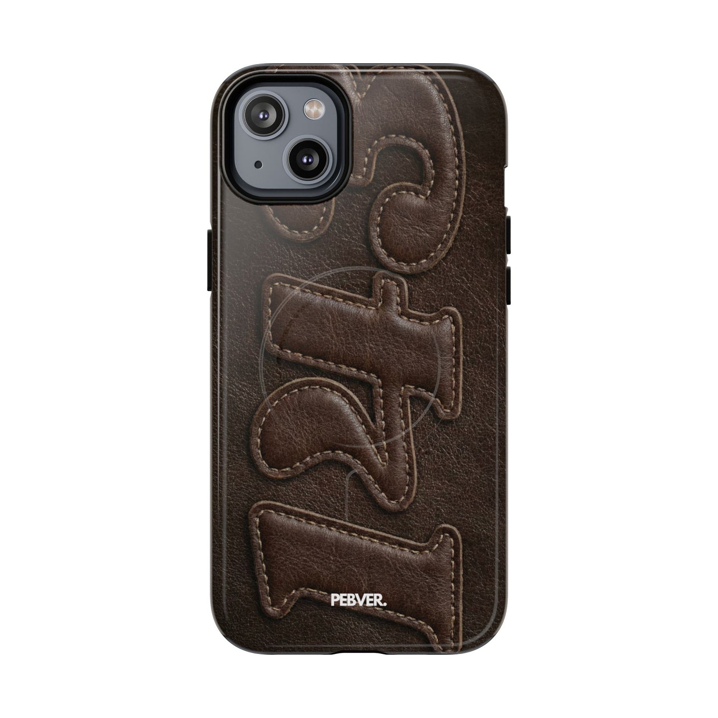 "Stitched" Magsafe Case Phone Case PEBVER. iPhone 14 Plus Glossy