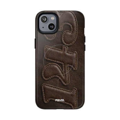 "Stitched" Magsafe Case Phone Case PEBVER. iPhone 14 Plus Glossy