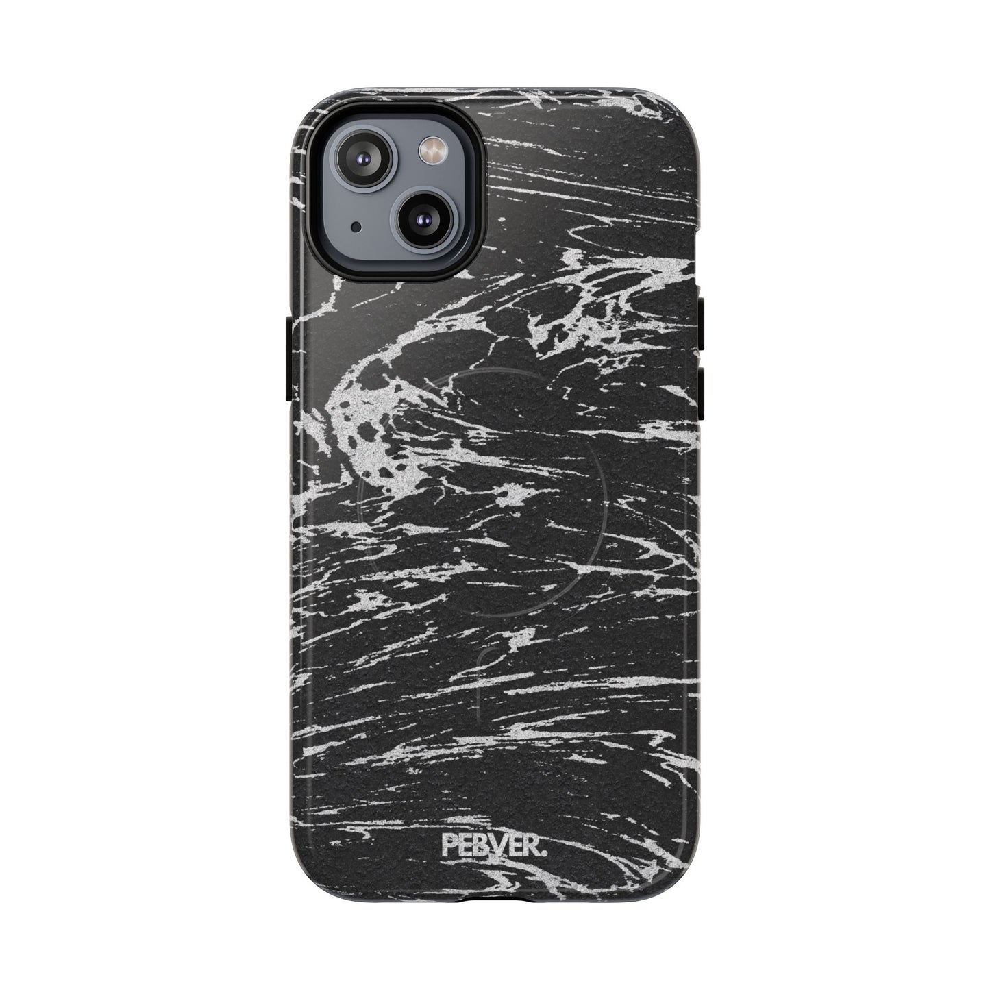 Graphite MagSafe Case Phone Case PEBVER. iPhone 14 Plus Glossy