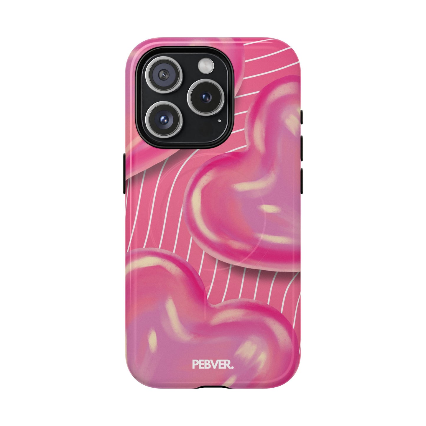 Hearts | MagSafe Phone Case PEBVER. iPhone 15 Pro Glossy
