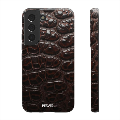 Brown Leather | Phone Case Samsung Galaxy S22 Glossy