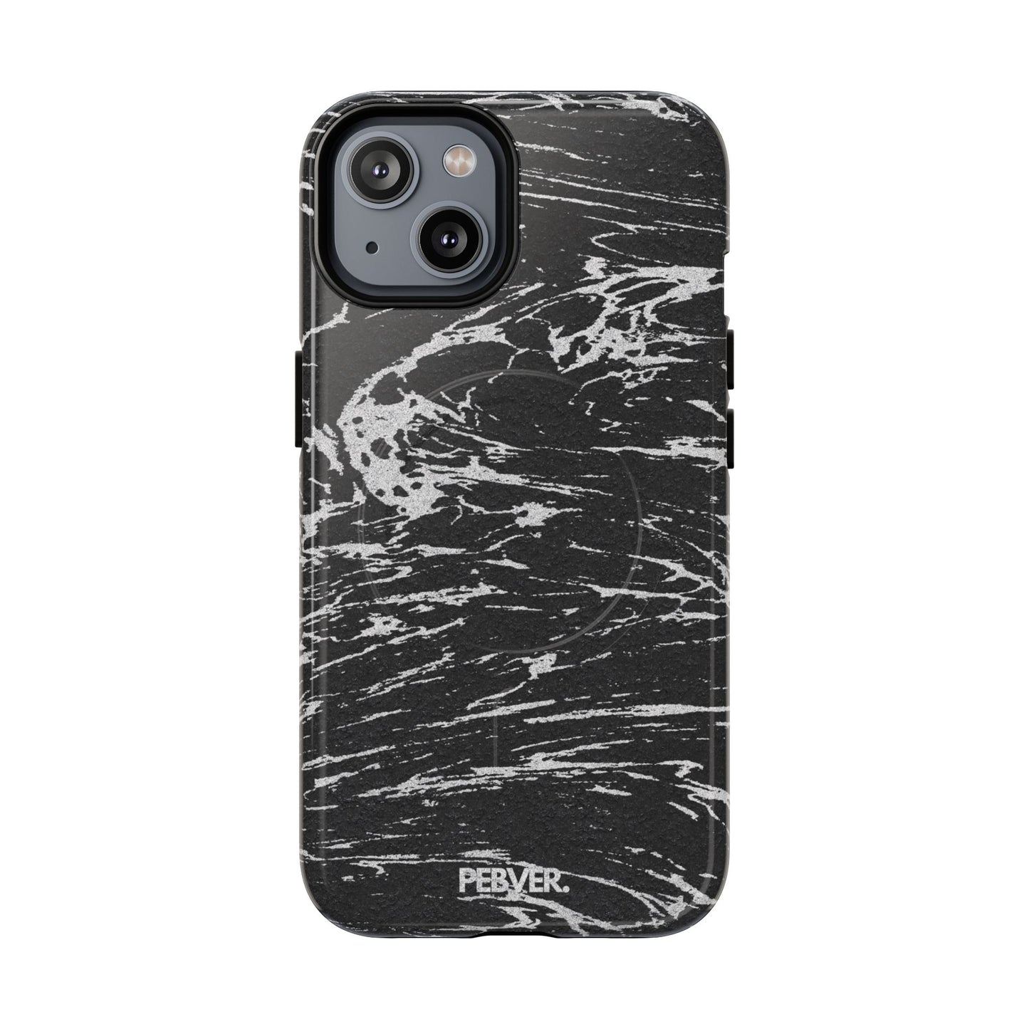 Graphite MagSafe Case Phone Case PEBVER. iPhone 14 Glossy
