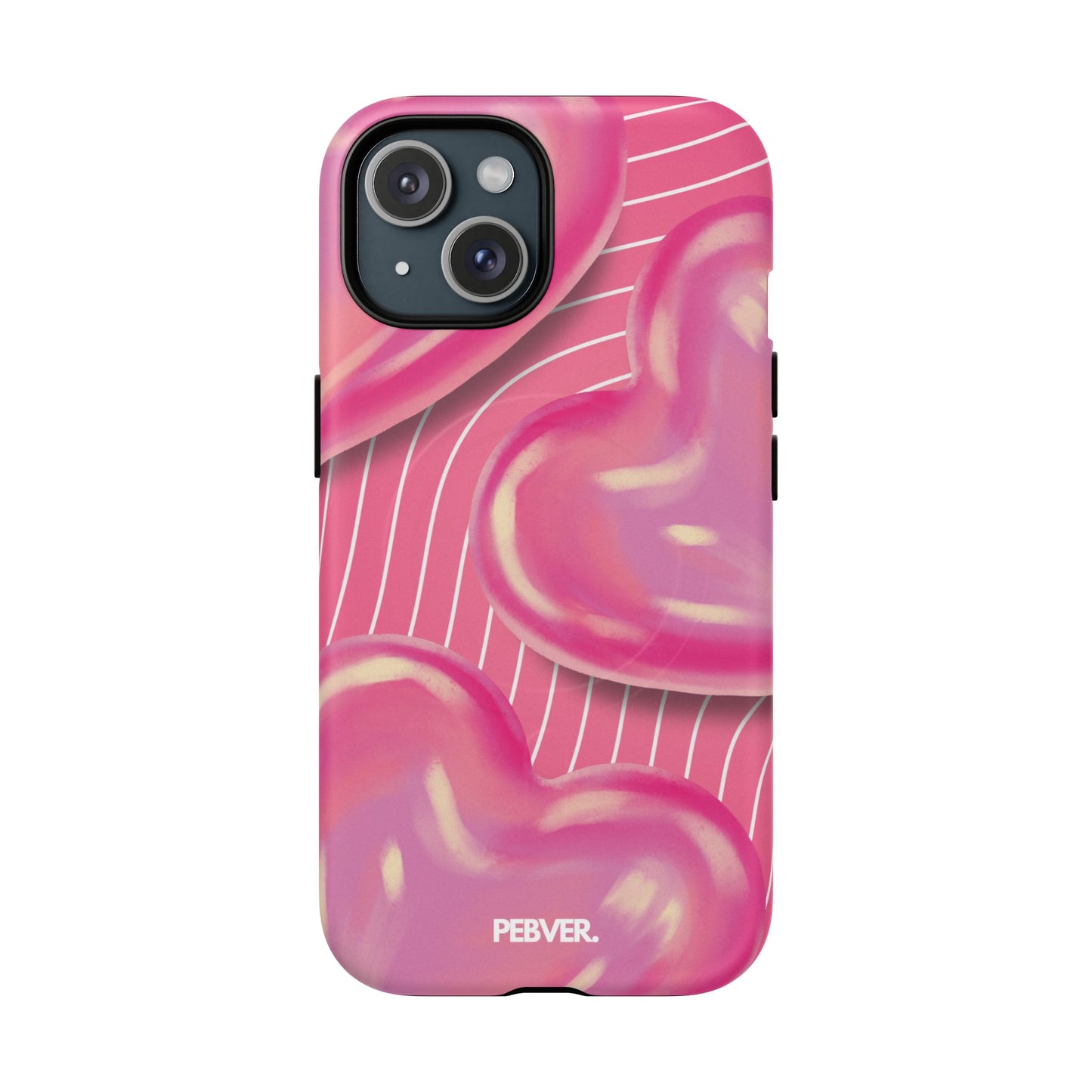Hearts | MagSafe Phone Case PEBVER. iPhone 15 Matte