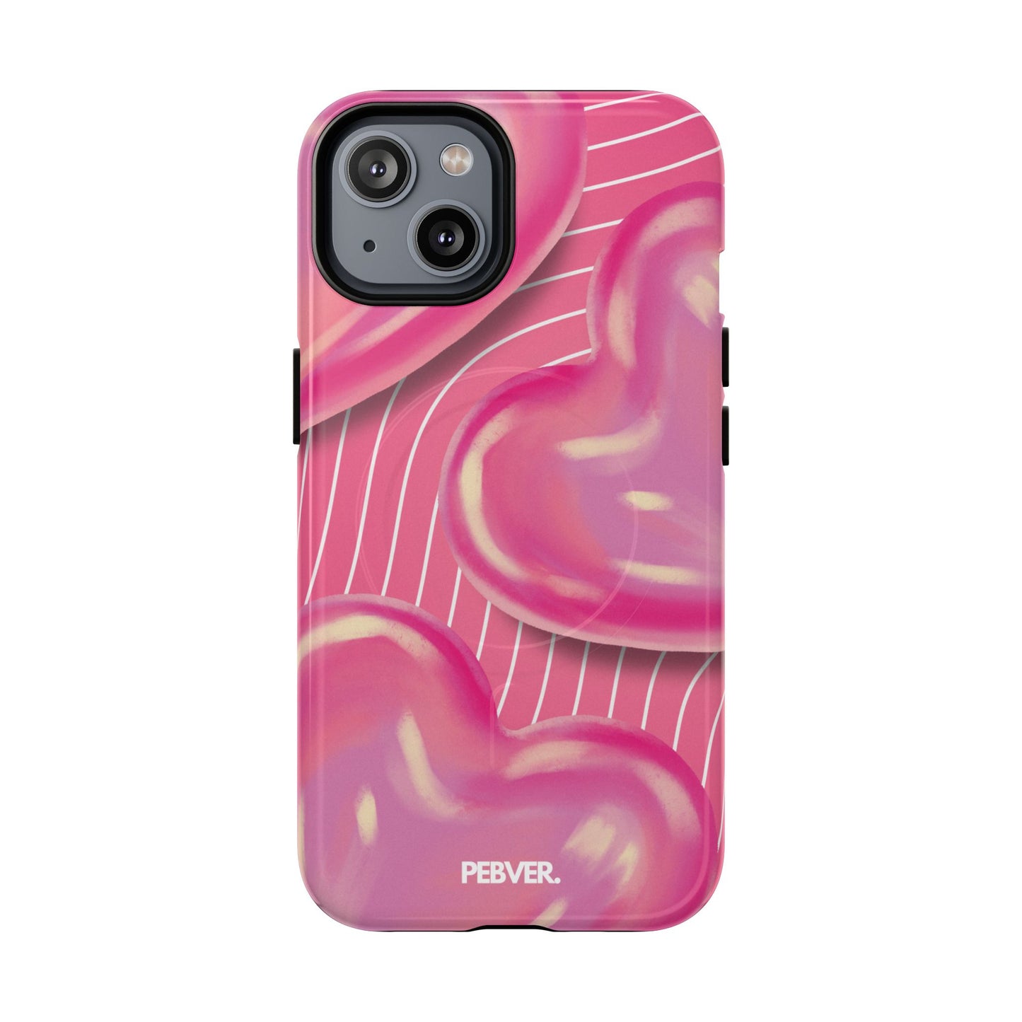 Hearts | MagSafe Phone Case PEBVER. iPhone 14 Glossy