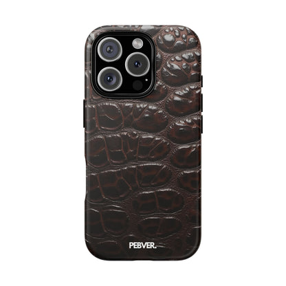 Brown Leather | Phone Case iPhone 16 Pro Matte