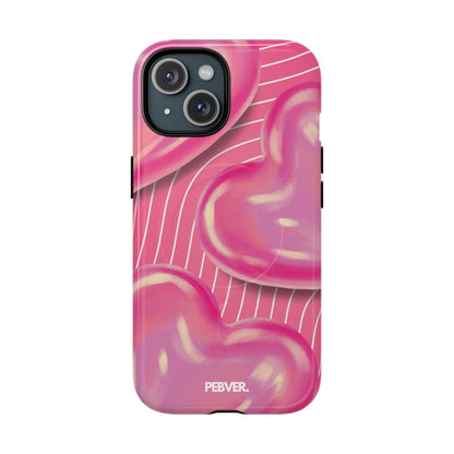 Hearts | MagSafe Phone Case PEBVER. iPhone 15 Glossy