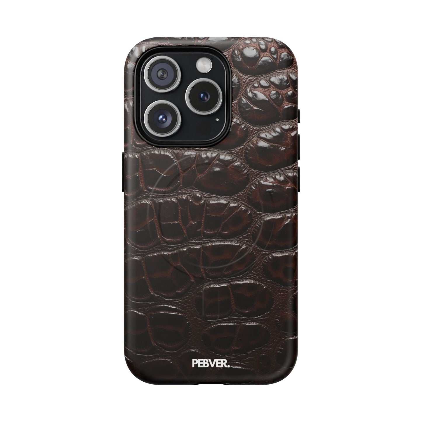 Leather | MagSafe Phone Case PEBVER. iPhone 15 Pro Matte