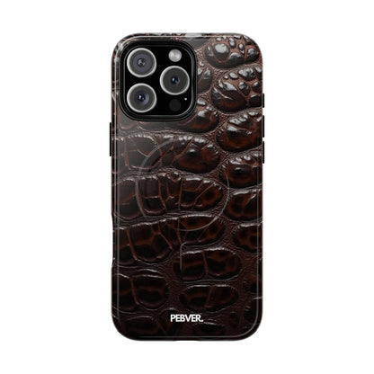 Leather | MagSafe Phone Case PEBVER. iPhone 16 Pro Max Glossy