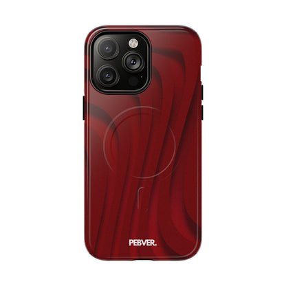 Slowed Red | MagSafe Phone Case PEBVER. iPhone 14 Pro Max Glossy