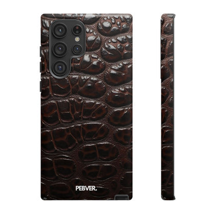 Brown Leather | Phone Case Samsung Galaxy S22 Ultra Glossy