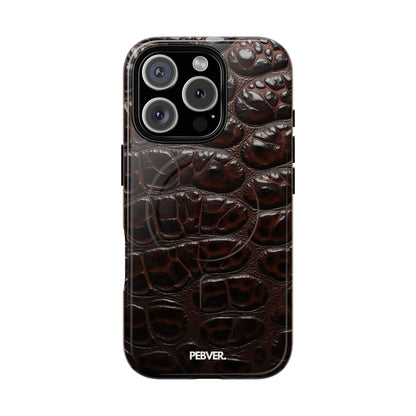 Leather | MagSafe Phone Case PEBVER. iPhone 16 Pro Glossy